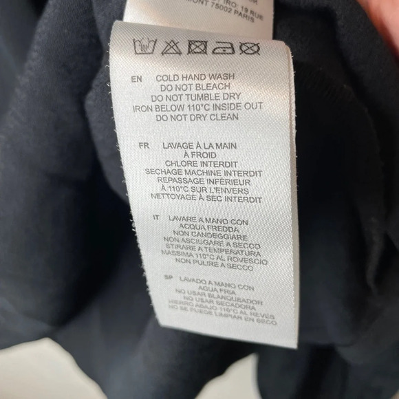 IRO Balden Lace Inset Blouse In Black Size 38/ US 6 - Picture 9 of 11